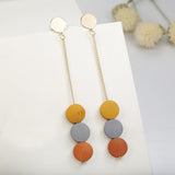 Rhinestone circle earrings