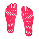 NAKEFIT Sticker Shoes Stick on Soles Sticky Pads For Feet Beach Sock