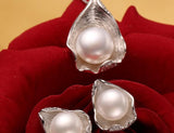 Freshwater Pearl Jewelry Sets Necklace Earrings Shell Design For Women