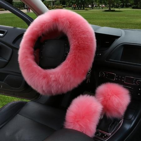 Winter Car Steering Wheel Cover