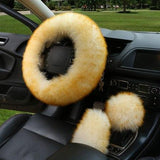 Winter Car Steering Wheel Cover