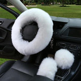 Winter Car Steering Wheel Cover