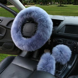 Winter Car Steering Wheel Cover
