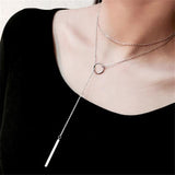 Heart Link Chain Multi-Layer Necklace