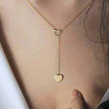 Heart Link Chain Multi-Layer Necklace