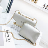Fashion Transparent PU Composite Messenger Bags