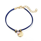 Bohemian Trees Feather Charm Crystal Bracelets 5pcs/set