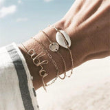 Stylish Bracelets 4 Pcs/ Set