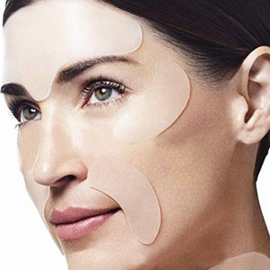 5pcs Silicone Forehead Stickers Patch Anti-Wrinkle ,Lines Removal, Face Repairing And Anti-aging