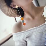 Rhinestone circle earrings