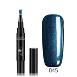 3 In 1 Gel Nail Varnish Pen Glitter (60 Colors)