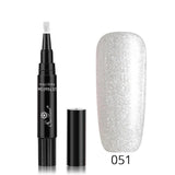 3 In 1 Gel Nail Varnish Pen Glitter (60 Colors)
