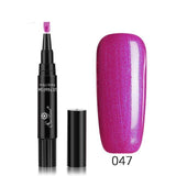 3 In 1 Gel Nail Varnish Pen Glitter (60 Colors)
