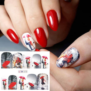 Romantic Stickers For Nail Art