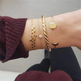 Stylish Bracelets 4 Pcs/ Set