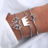 Stylish Bracelets 4 Pcs/ Set