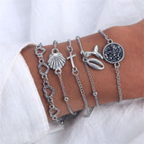 Stylish Bracelets 4 Pcs/ Set