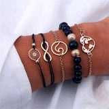 Stylish Bracelets 4 Pcs/ Set