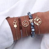 Stylish Bracelets 4 Pcs/ Set