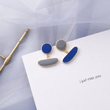 Blue Geometric Acrylic Bump Party Beach Jewelry