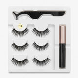Magnetic Liquid Eyeliner & Magnetic Eyelashes & Tweezer Set Waterproof Long Lasting Eyelash Extension