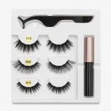 Magnetic Liquid Eyeliner & Magnetic Eyelashes & Tweezer Set Waterproof Long Lasting Eyelash Extension